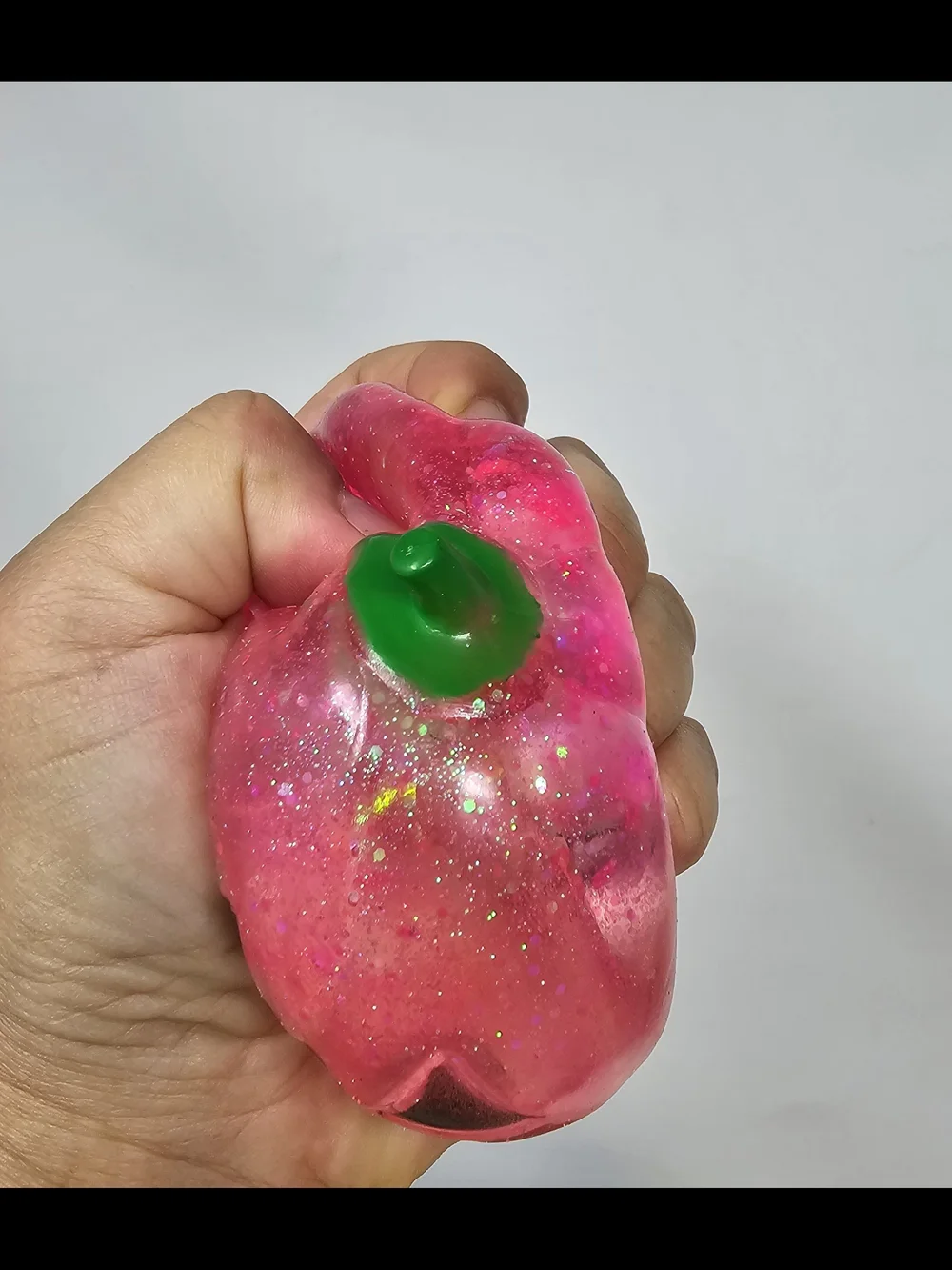 Pink Glitter Jack-o'-Lantern Pumpkin Squishy Toy Stress Relief
